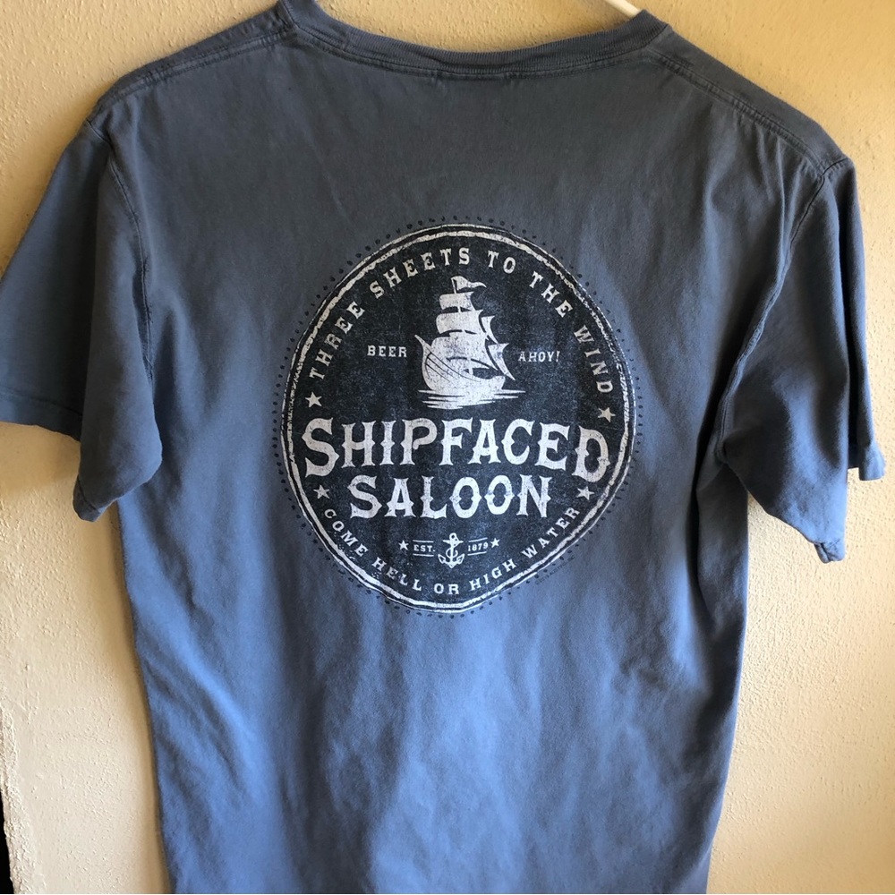 Amelia Island "Ship Faced Saloon" Three Sheets to the Wind Tshirt Size Small - Picture 4 of 9